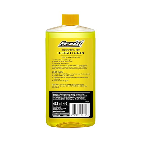 Formula 1 Carnauba Wash & Wax Shampoo 473ml