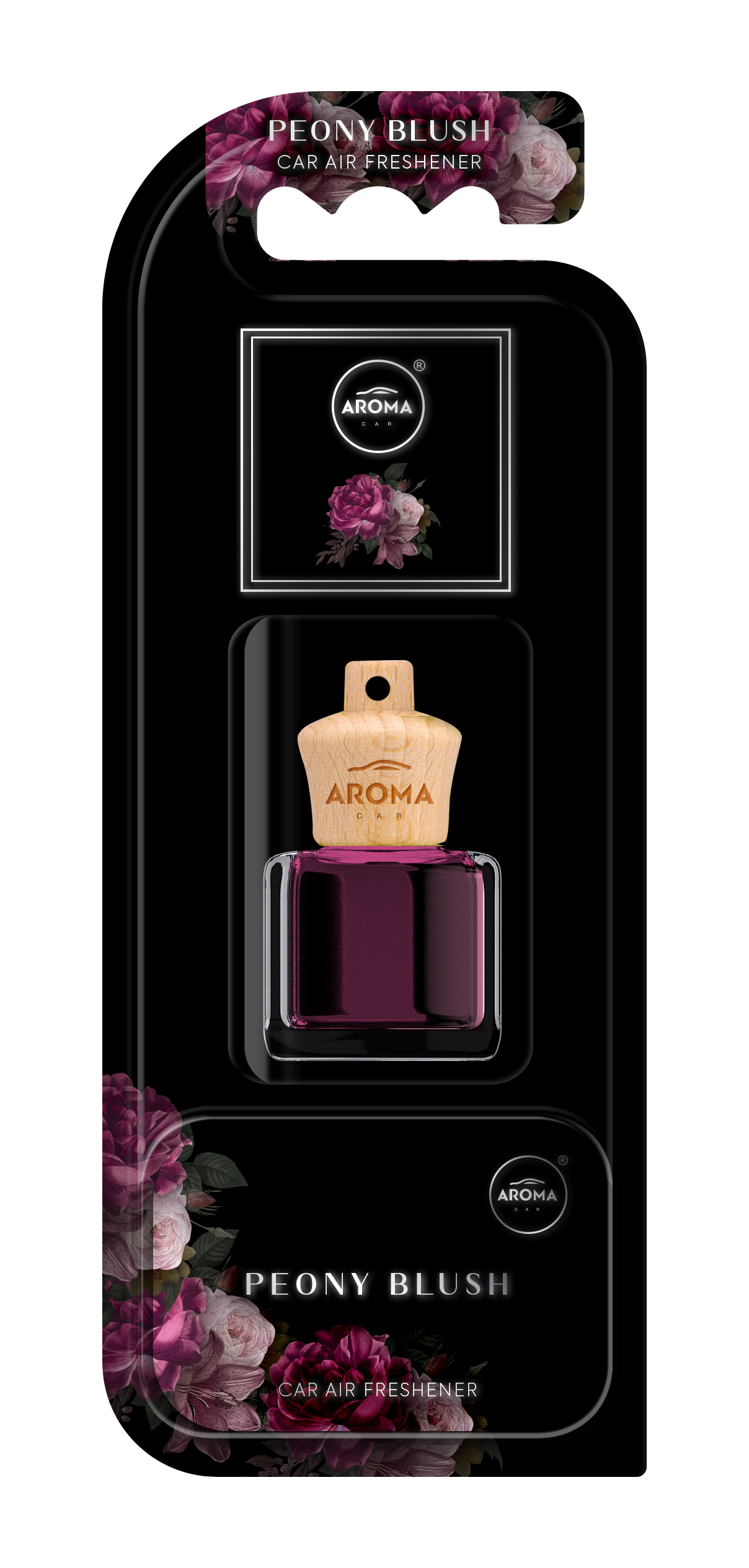 Aroma Wood Liquid Hanging Bottle - Peony Blush