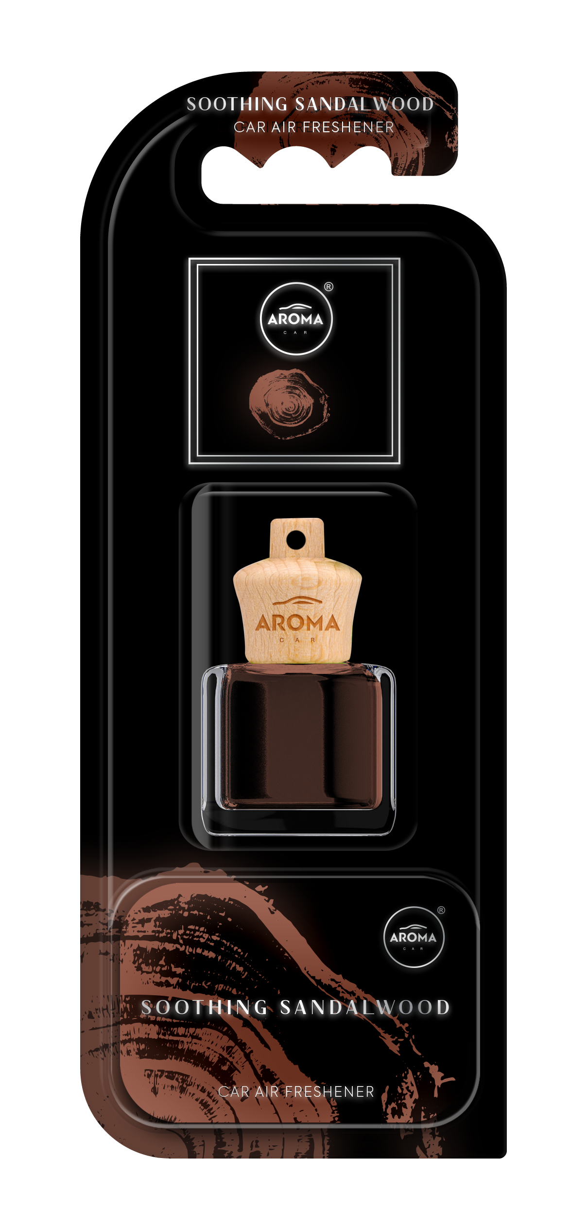 Aroma Wood Liquid Hanging Bottle - Soothing Sandalwood