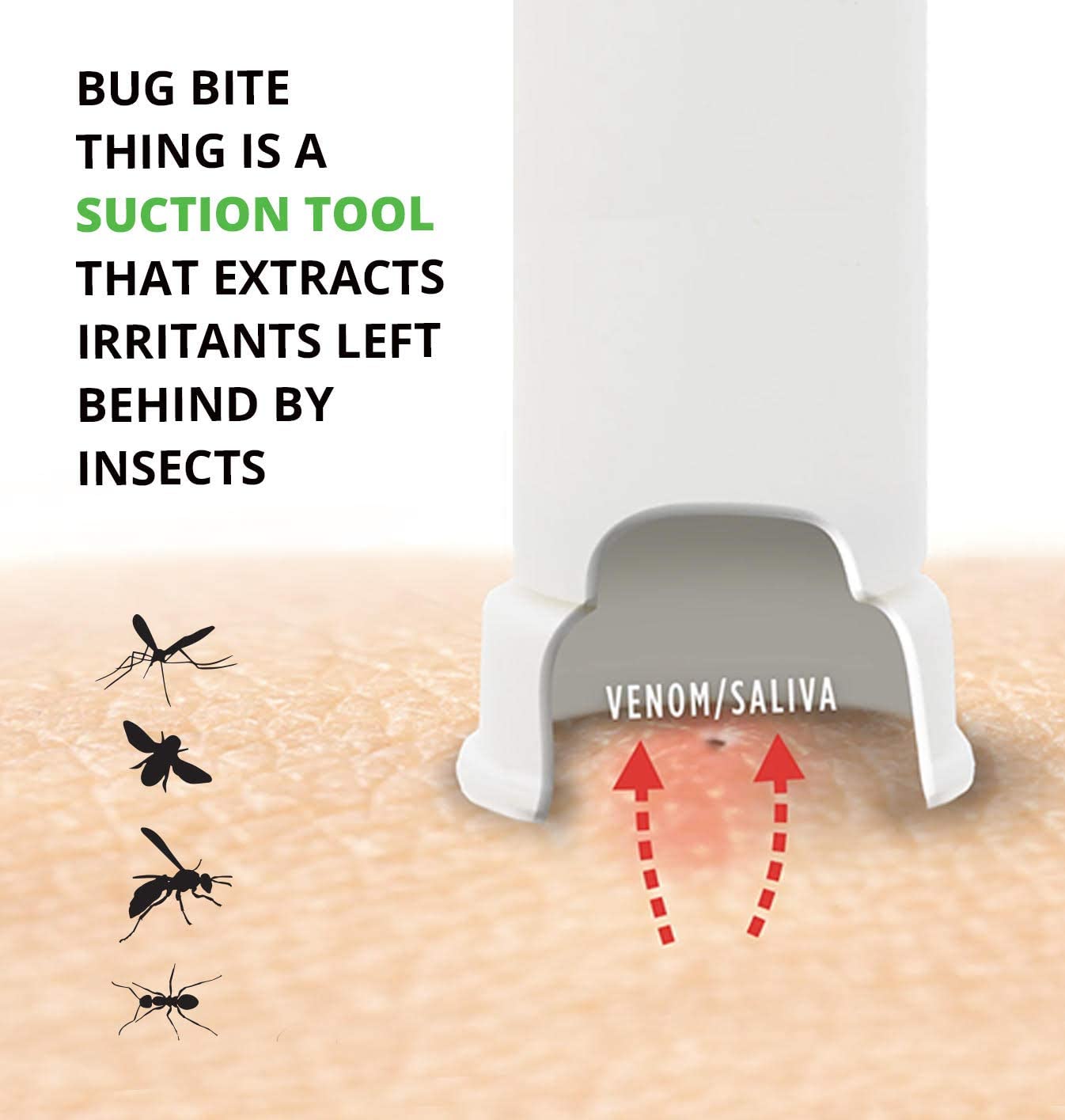 The Bug Bite Thing Suction Tool for Mosquito/Insect Bite Sting (Made in Denmark)