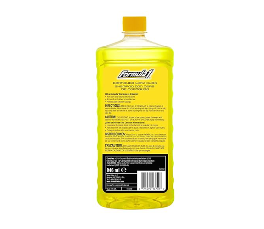 Formula 1 Carnauba Wash & Wax Shampoo 946ml