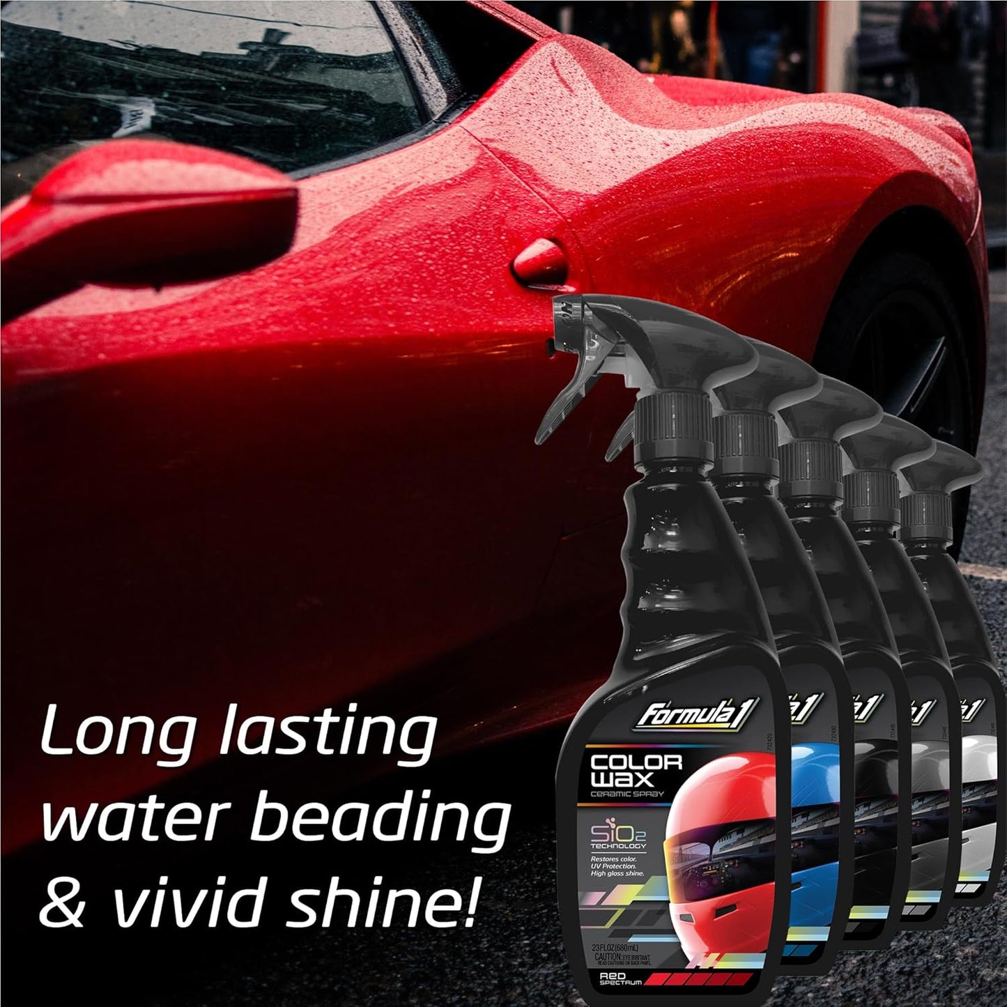 Formula 1 Ceramic Color Spray Wax (Silver) 680ml