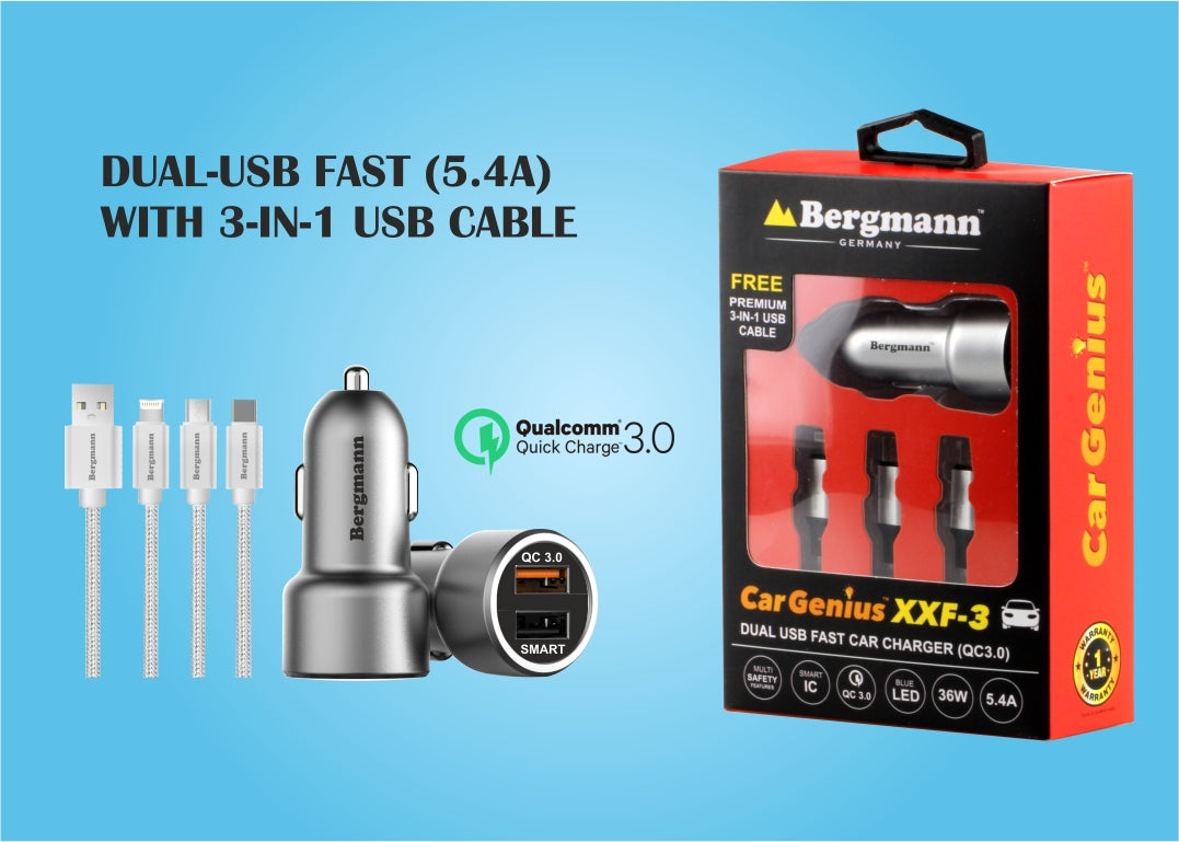 Bergmann CarGenius XXF-3 Car Charger