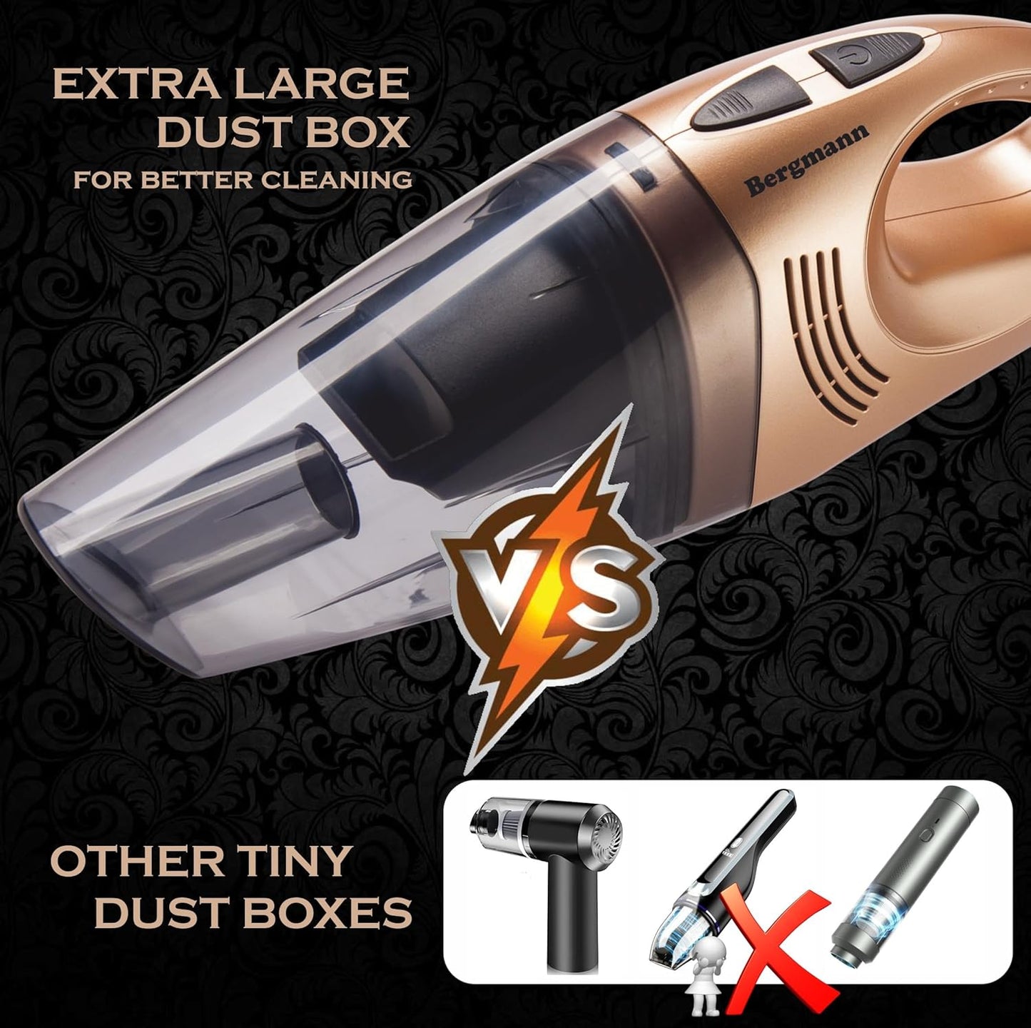 Bergmann HURRICANE GOLD Car Vacuum Cleaner