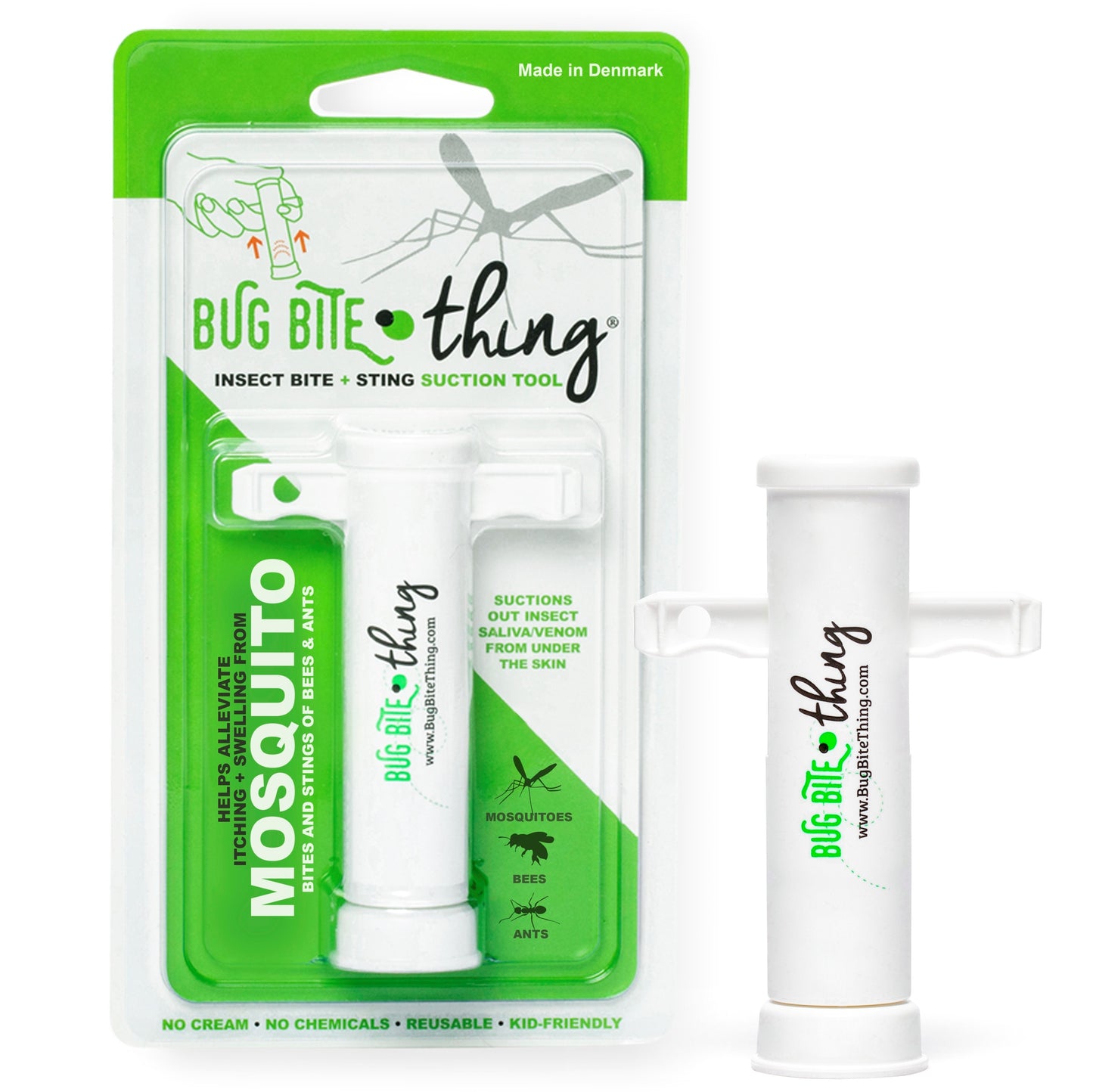 The Bug Bite Thing Suction Tool for Mosquito/Insect Bite Sting (Made in Denmark)