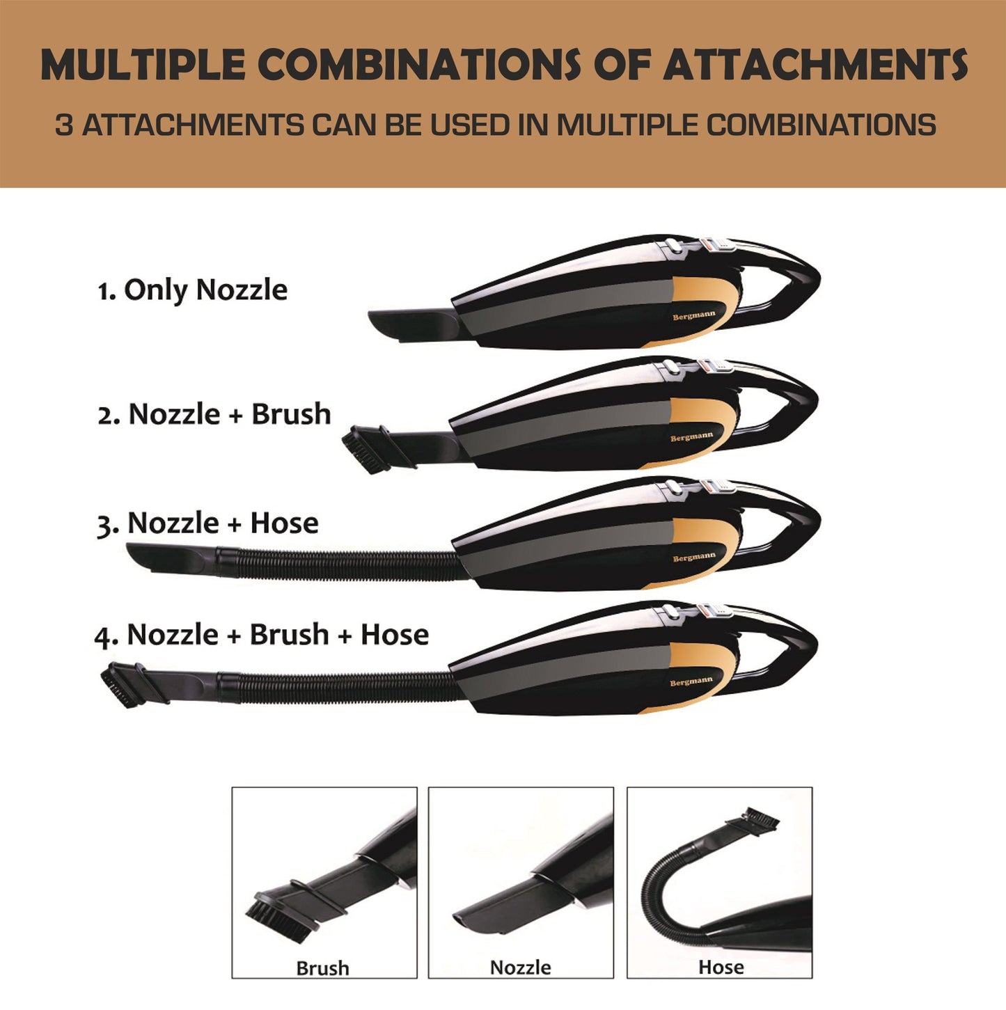 Bergmann STUNNER Cordless Car Vacuum Cleaner