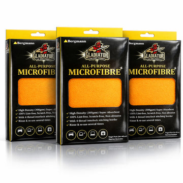 Bergmann ALL-PURPOSE Microfibre (Orange) - Pack of 3