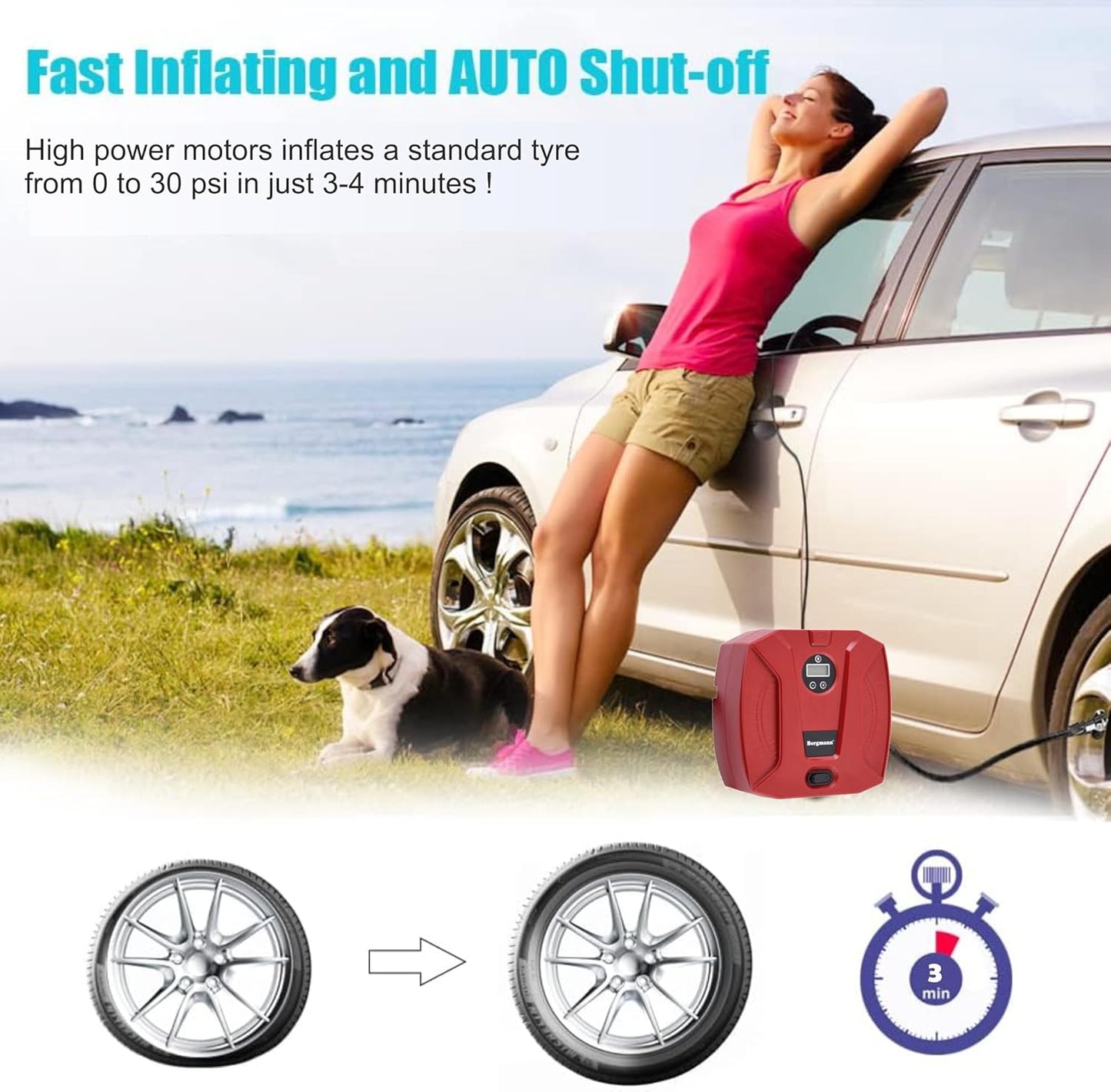 Bergmann STRIKER Digital Tyre Inflator