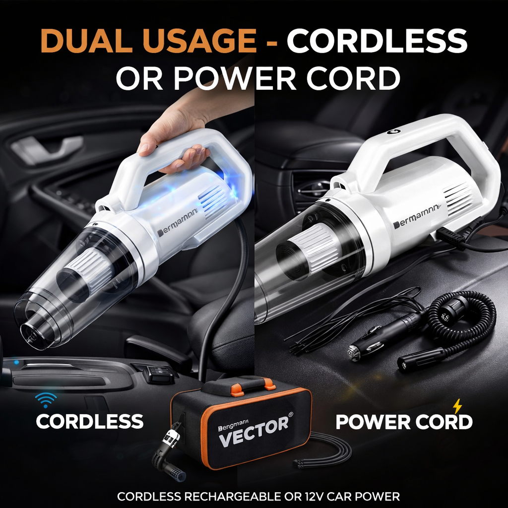 Bergmann VECTOR Cordless Car Vacuum Cleaner