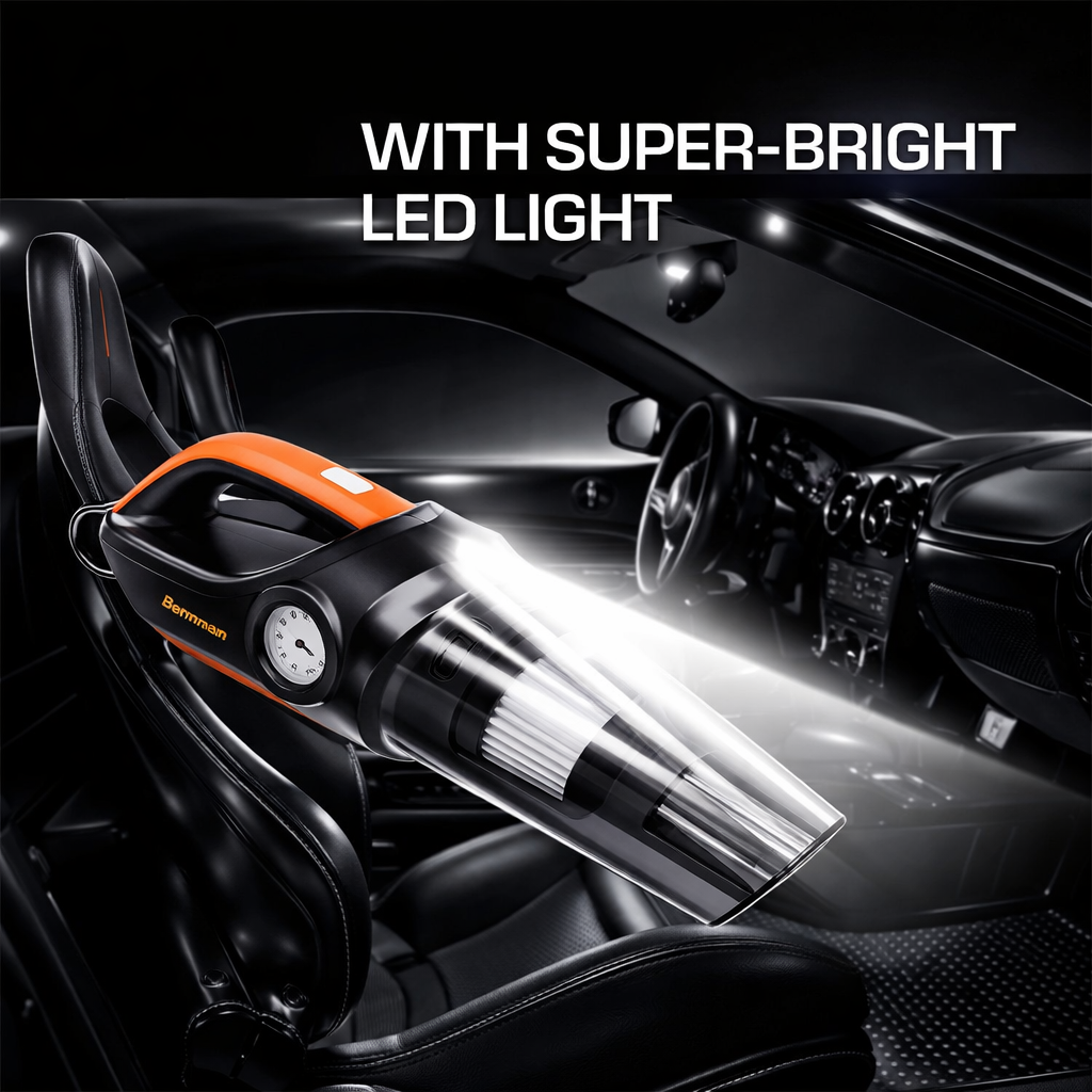 Bergmann CYCLONIC 2-in-1 Car Vacuum & Inflator