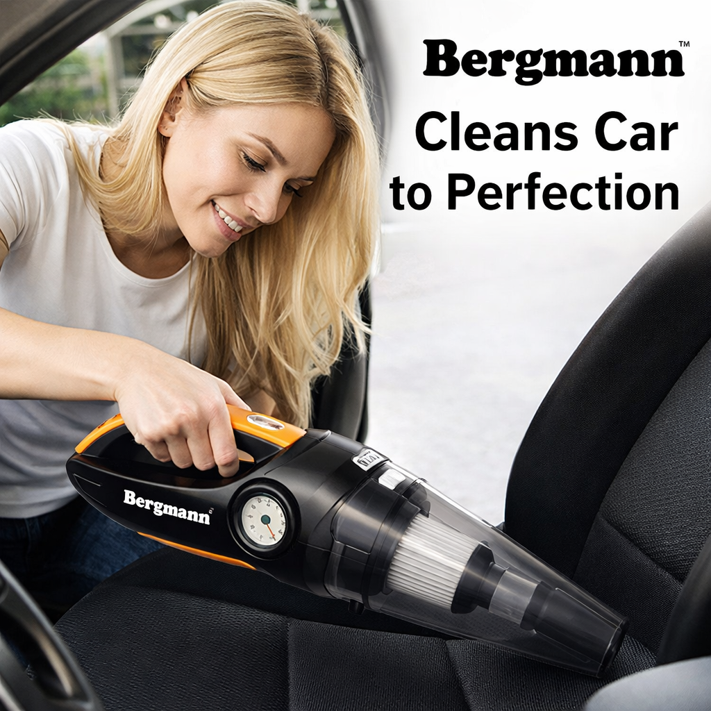 Bergmann CYCLONIC 2-in-1 Car Vacuum & Inflator