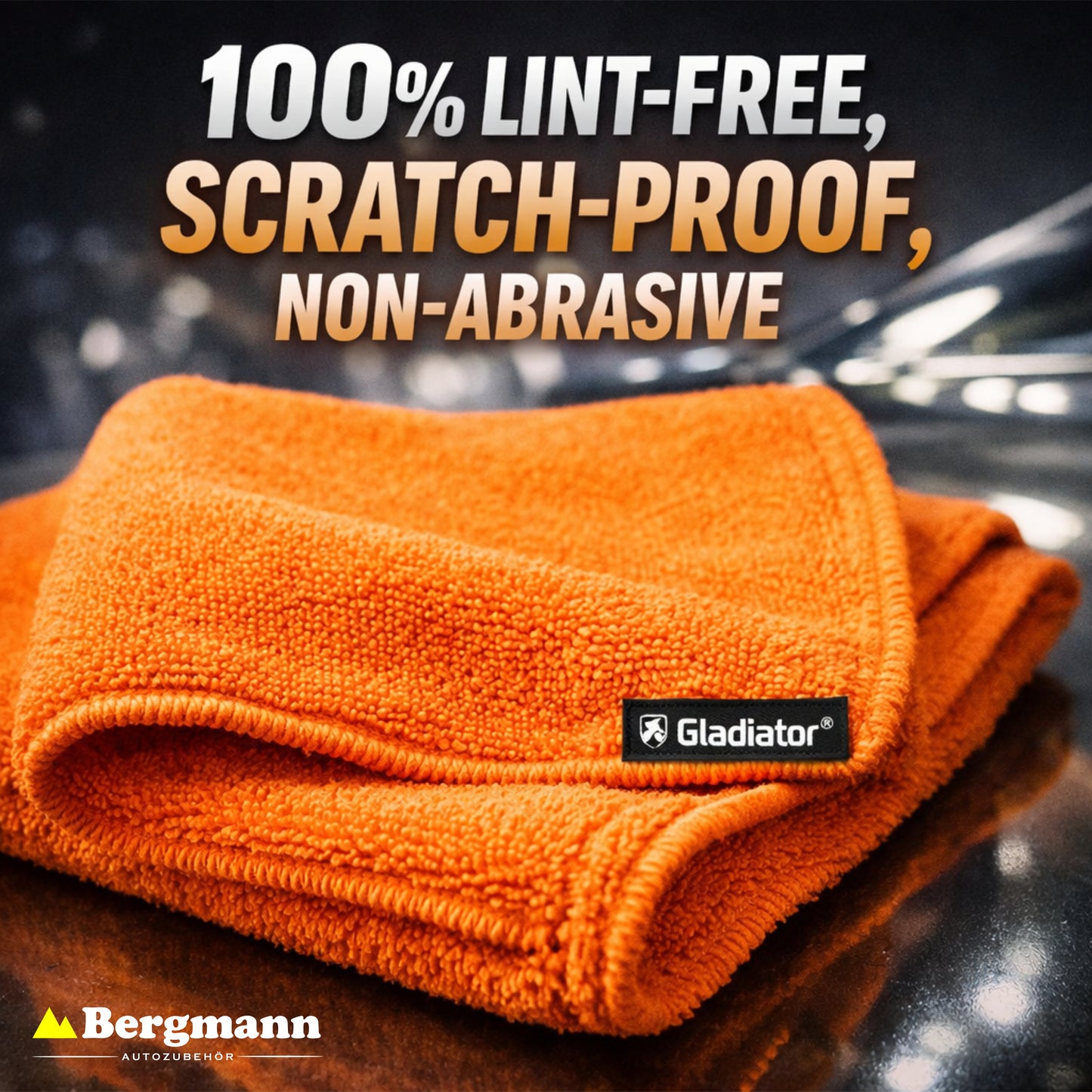 Bergmann ALL-PURPOSE Microfibre (Orange) - Pack of 3