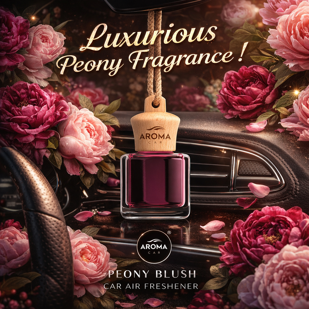 Aroma Wood Liquid Hanging Bottle - Peony Blush